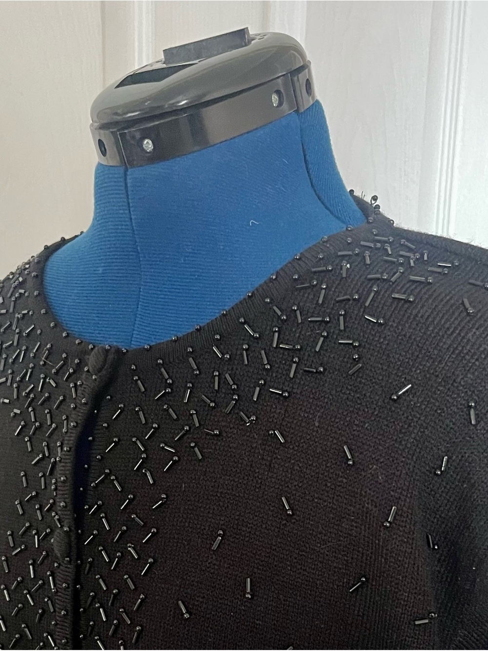 Donnkenny Vintage 90s wool sweater with glass beads